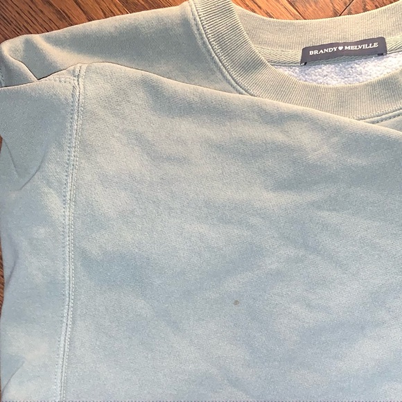 Brandy Melville Sage Green Erica Sweatshirt - Picture 5 of 5